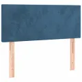 cadre de lit avec matelas LED bleu foncé 120x190 cm