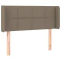 Tête de lit avec oreilles Taupe 103x16x78/88 cm Tissu