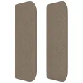Tête de lit avec oreilles Taupe 103x16x78/88 cm Tissu