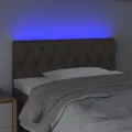 Tête de lit à LED Taupe 90x7x78/88 cm Tissu