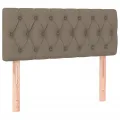 Tête de lit à LED Taupe 90x7x78/88 cm Tissu