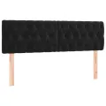 cadre de lit avec matelas Noir 140x200 cm Velours