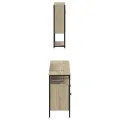 Ensemble de meubles de salle de bain 3 pcs chêne sonoma
