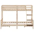 Lit superposé 90x200/140x200 cm bois de pin massif