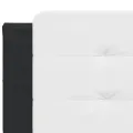 Coussin de tête de lit noir et blanc 200 cm similicuir