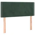 cadre de lit avec matelas LED vert foncé 120x190 cm