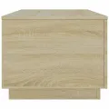 Table basse avec lumières LED chêne sonoma 90x50x40 cm