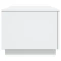 Table basse avec lumières LED blanc 90x50x40 cm