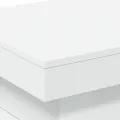 Table basse avec lumières LED blanc 50x50x40 cm