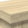 Table basse avec lumières LED chêne sonoma 50x50x40 cm