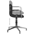 Chaises de salle à manger pivotantes 2 pcs Noir Similicuir