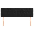 Têtes de lit 2 pcs Noir 72x7x78/88 cm Velours