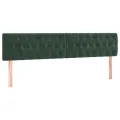 cadre de lit avec matelas LED Vert foncé 180x200 cm
