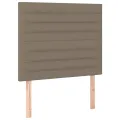 cadre de lit avec matelas Taupe 80x200 cm Tissu
