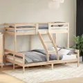 Lit superposé 80x200/140x200 cm bois de pin massif