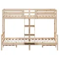 Lit superposé 80x200/140x200 cm bois de pin massif