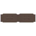 Coussin de tête de lit marron 200 cm similicuir
