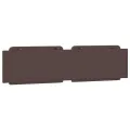 Coussin de tête de lit marron 200 cm similicuir