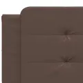 Coussin de tête de lit marron 200 cm similicuir