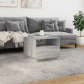 Table basse avec lumières LED sonoma gris 50x49x40 cm