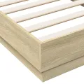 Cadre de lit chêne sonoma 90x190 cm bois d'ingénierie