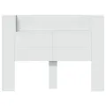 Armoire tête de lit avec LED blanc 140x16,5x103,5 cm