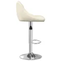 Tabourets de bar lot de 2 crème velours