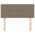 Tête de lit Taupe 100x5x78/88 cm Tissu