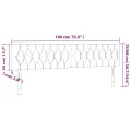 Têtes de lit 2 pcs Vert foncé 90x7x78/88 cm Velours