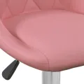 Tabourets de bar lot de 2 rose velours
