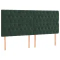 Cadre de lit avec tête de lit Vert foncé 180x200 cm Velours