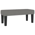 cadre de lit avec matelas gris foncé 120x190cm tissu