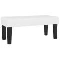 cadre de lit avec matelas blanc 120x190cm similicuir