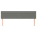 cadre de lit avec matelas gris foncé 120x190cm tissu