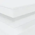 Table basse avec lumières LED blanc 90x50x40 cm