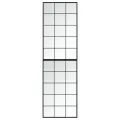 Miroirs muraux 2 pcs noir 100x60 cm métal