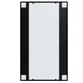 Miroirs muraux 4 pcs noir 100x60 cm métal