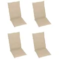 Chaises pliables de jardin 3 pcs avec coussins Bois d'acacia
