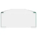 Meuble TV/pour moniteur 110x30x13 cm verre transparent