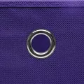 Boîtes de rangement et couvercles 10pcs Violet 32x32x32cm Tissu