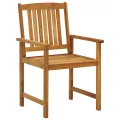 Chaises de jardin avec coussins 2 pcs Bois d'acacia massif