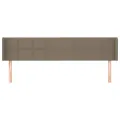 Tête de lit avec oreilles Taupe 183x16x78/88 cm Tissu