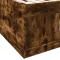 Lit de jour et tiroirs chêne fumé 100x200 cm bois d'ingénierie
