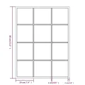 Miroirs muraux 3 pcs noir 80x60 cm métal