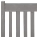 Chaises inclinables de jardin 4 pcs Gris Bois solide d'acacia