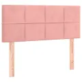 Tête de lit à LED Rose 100x5x78/88 cm Velours