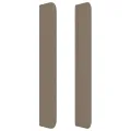 Tête de lit avec oreilles Taupe 93x16x118/128 cm Tissu