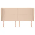 Tête de lit avec oreilles Cappuccino 183x23x118/128 cm