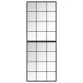 Miroirs muraux 2 pcs noir 80x60 cm métal