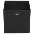 Boîtes de rangement 10 pcs Tissu intissé 28x28x28 cm Noir